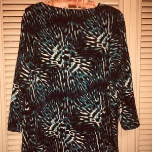 Blue and black starburst patten Westbound tunic